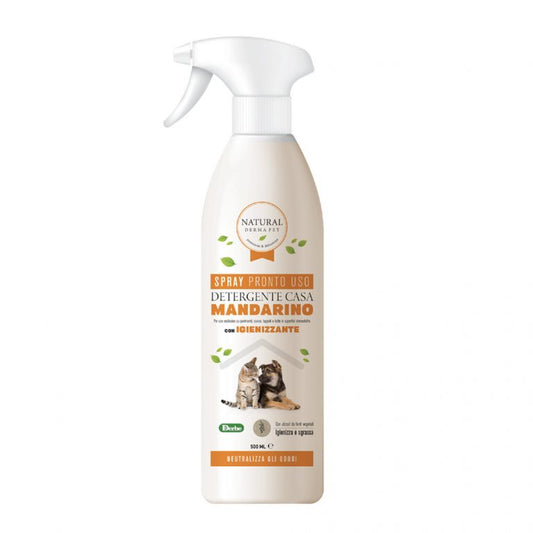 Pet Odor Eliminator Spray – For Beds, Kennels & Surfaces – Mandarin Scent