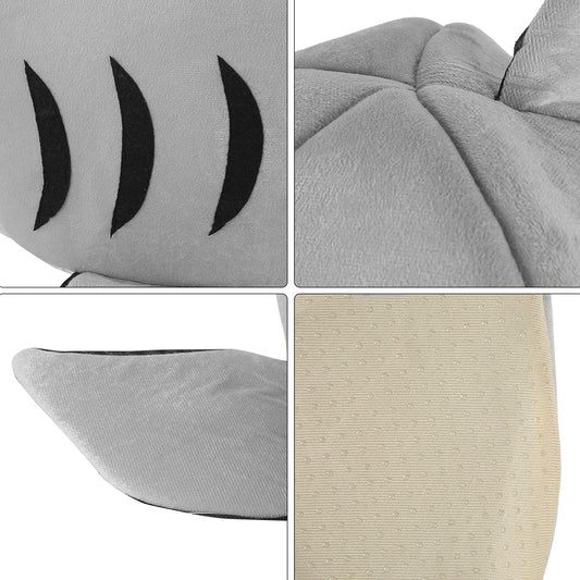 Willstar Pet Cat Bed House Gray Shark Shape Kennel Dog Warm Sleeping Mat Comfortable Beds for Small Large Pets