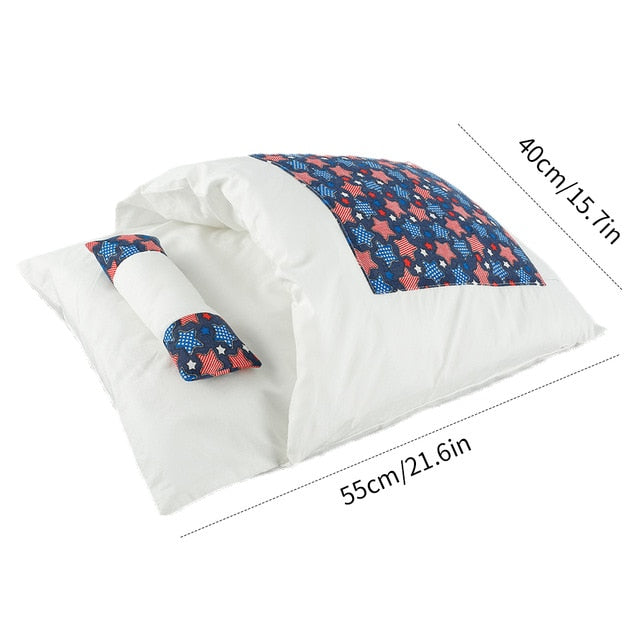 Willstar Removable Dog Cat Bed Sleeping Bag Sofa Mat Winter Warm Small Cats House Beds Kitten Puppy Nest Cushion Pet Product