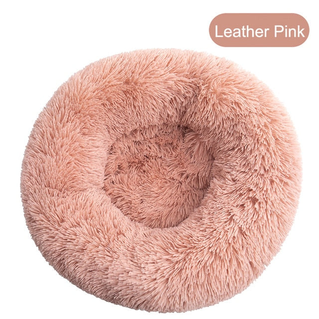 Soft Pet Dog Bed Round Winter warm Long Plush Dog House Cushion Cat Beds Mats Sofa for Samll large Dogs kennel Pet supplies