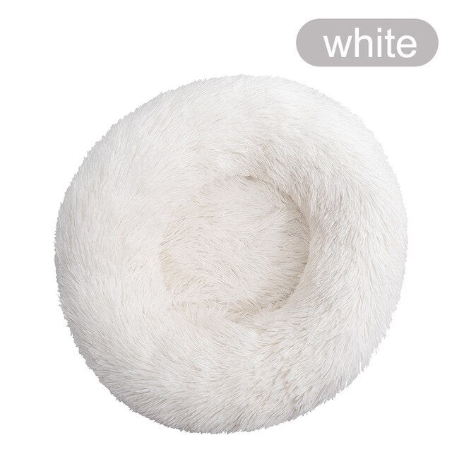 Soft Pet Dog Bed Round Winter warm Long Plush Dog House Cushion Cat Beds Mats Sofa for Samll large Dogs kennel Pet supplies