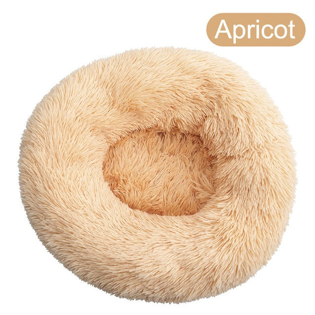 Soft Pet Dog Bed Round Winter warm Long Plush Dog House Cushion Cat Beds Mats Sofa for Samll large Dogs kennel Pet supplies