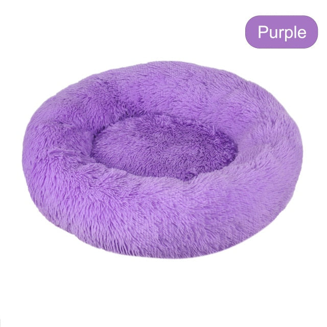 Soft Pet Dog Bed Round Winter warm Long Plush Dog House Cushion Cat Beds Mats Sofa for Samll large Dogs kennel Pet supplies